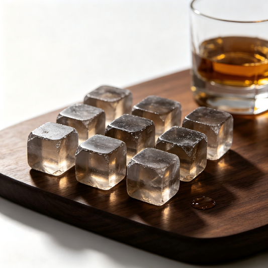 Crystal Whiskey Stones – Set of 9 | Smoky Quartz